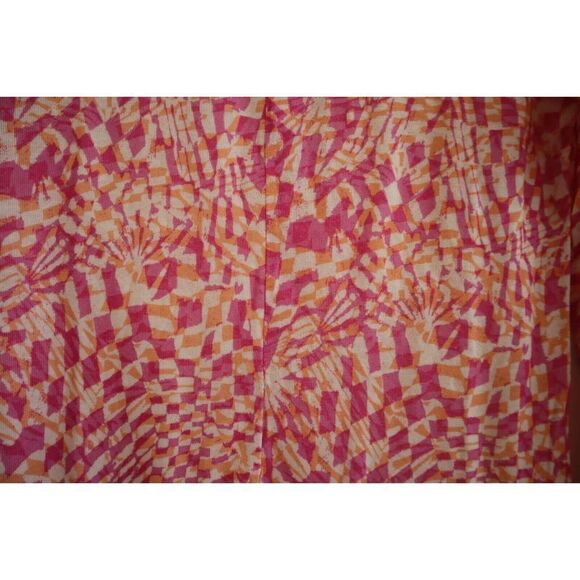 Free People Movement OB1137901 Women's Sz M Pink High Jump Printed L/S Mesh Top - Picture 3 of 9